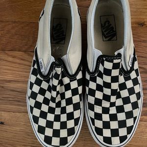 Vans checkerboard slip on
